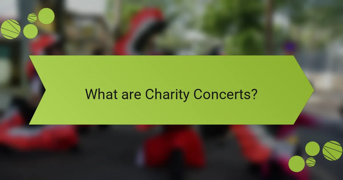What are Charity Concerts?